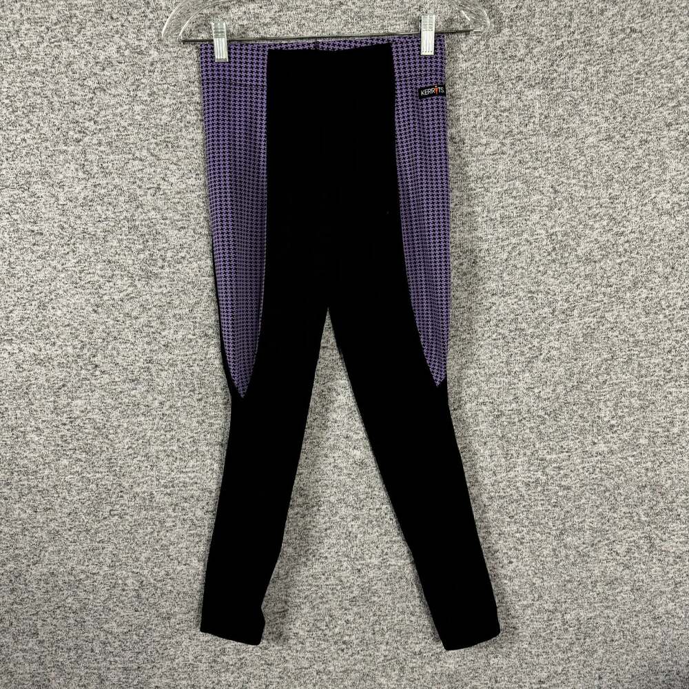 Kerrits Women's Size Small Black / Purple Skinny Leg Equestrian Pants